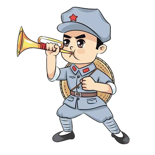 创意卡通军人形象素材矢量图片