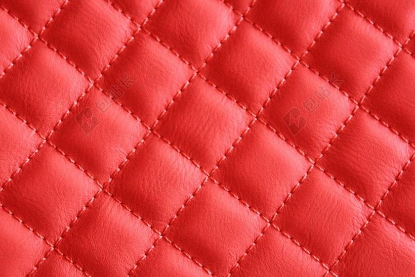 红色皮革背景 红色 皮革 背景 三角形 模式 纹理