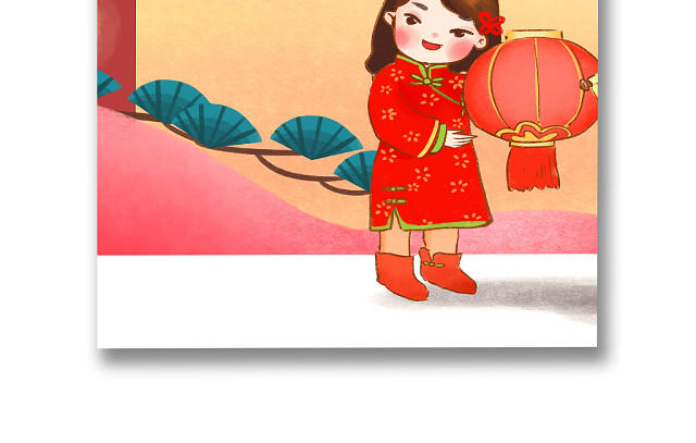 新春春节拜年福到了拜年海报