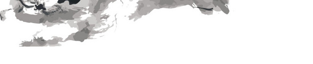 写意毛笔画山峰素材
