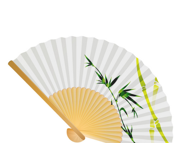 矢量古典折扇素材