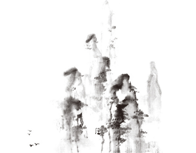 山中国画素材