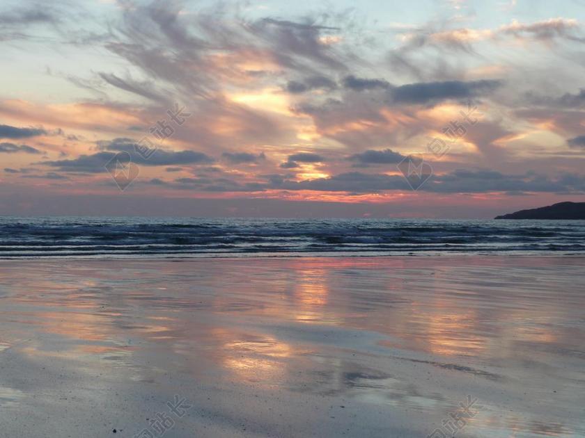 余辉 ABENDSTIMMUNG 日落 美丽 傍晚的天空 云