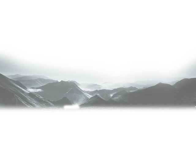 山间景色墨色水墨素材