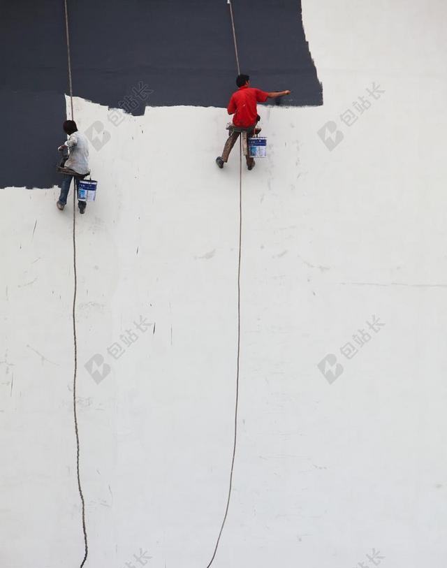 刷墙 涂鸦 师傅 墙 绘画 工人
