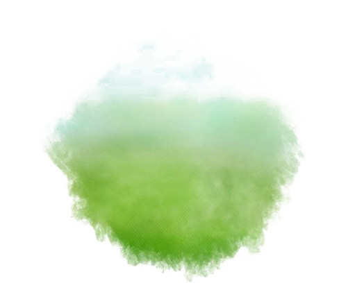 绿色水墨效果元素素材