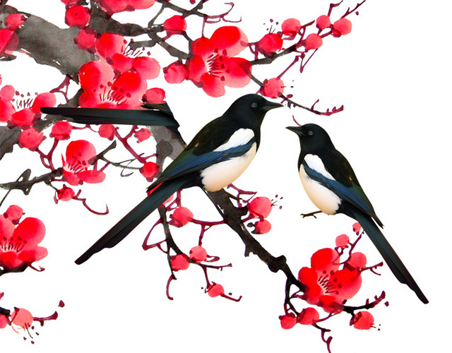 工笔国画花鸟图