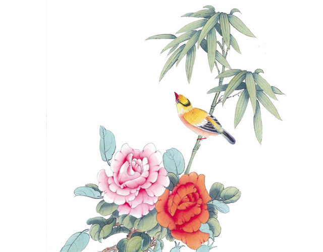 工笔国画花鸟图