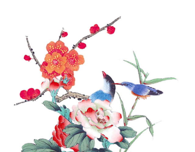 工笔国画花鸟图