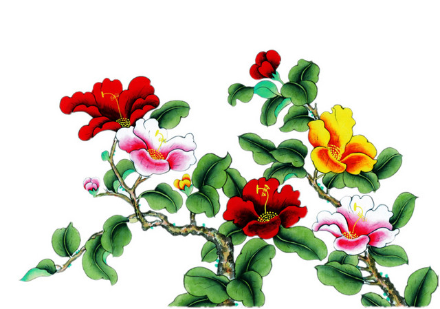 工笔国画花卉图