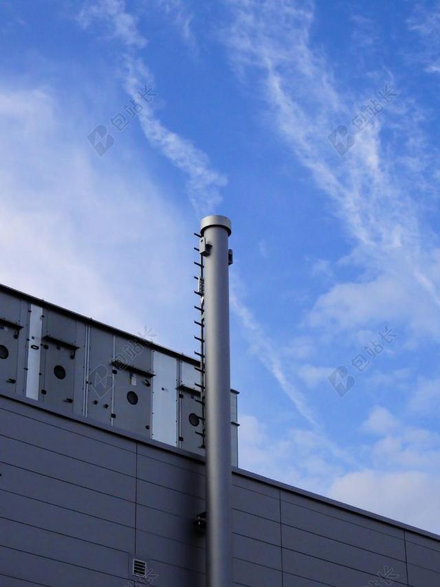 蓝色建筑艺术城市建设灯塔背景图片