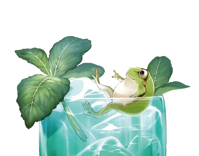 夏季矢量果汁素材