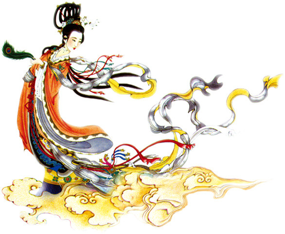 七夕情人节织女元素素材