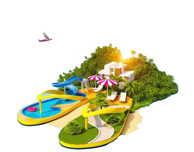 夏日游创意海报设计素材