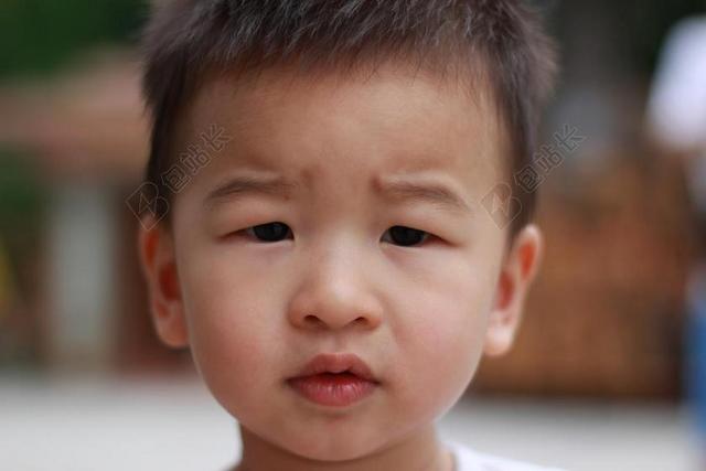 小孩可爱面部特写背景图片