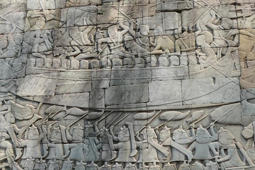 柬埔寨 吴哥 亚洲 寺复杂 历史 戎 庙 石浮雕 架构