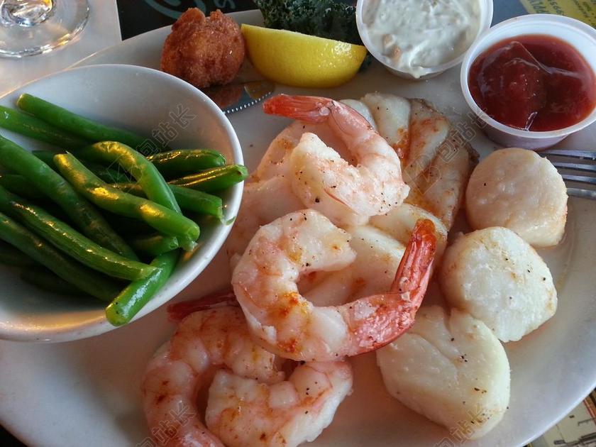 虾 扇贝 健康 海鲜