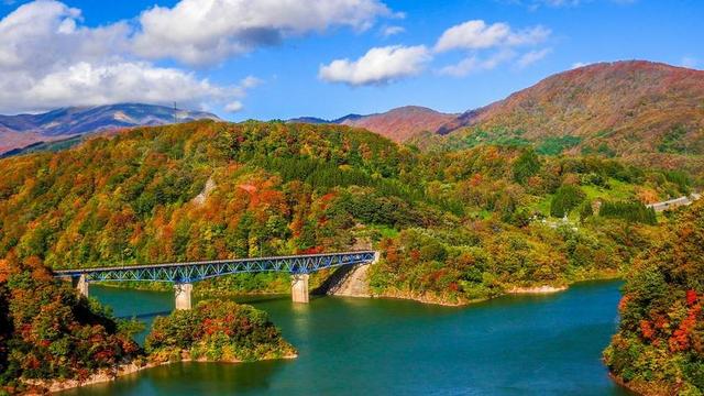 桥 高山景观 景观 自然 山 景区 户外 秋 现场 农村