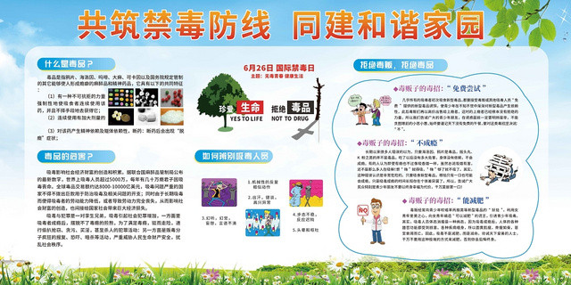626共筑禁毒防线公益慈善禁毒宣传