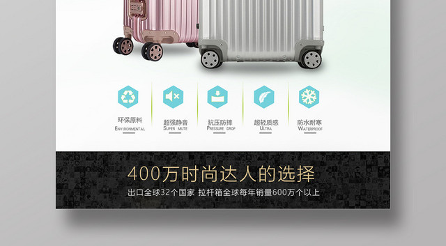 小清新时尚箱包宣传海报设计