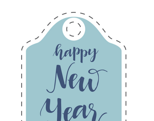 新年快乐吊牌