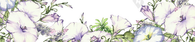 对称装饰花枝叶藤蔓矢量素材