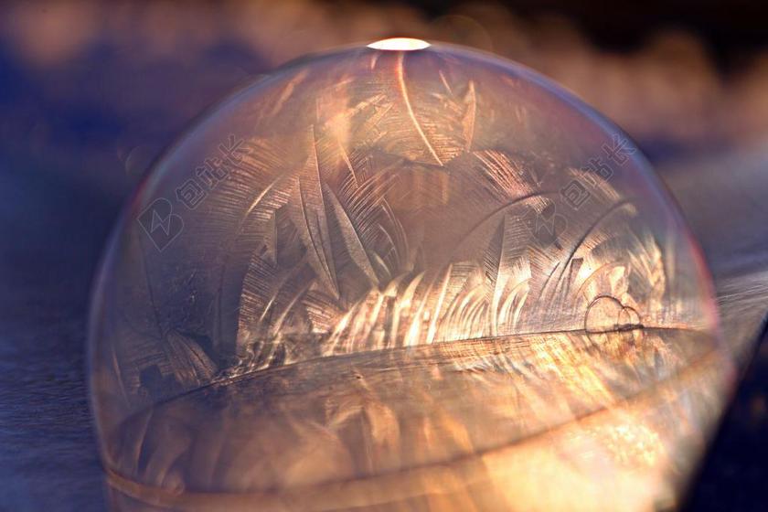 肥皂泡沫 弗罗斯特吸塑 泡沫 冻结 冬天 冰冻泡泡