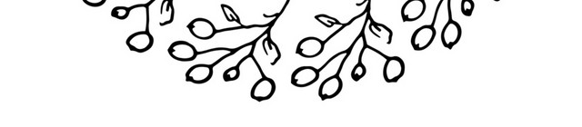 圆形花环树叶素描铅笔矢量素材
