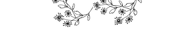 花环树叶素描铅笔矢量素材