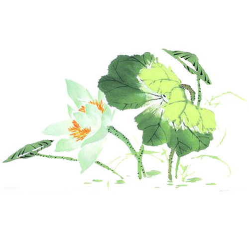 水墨荷花素材