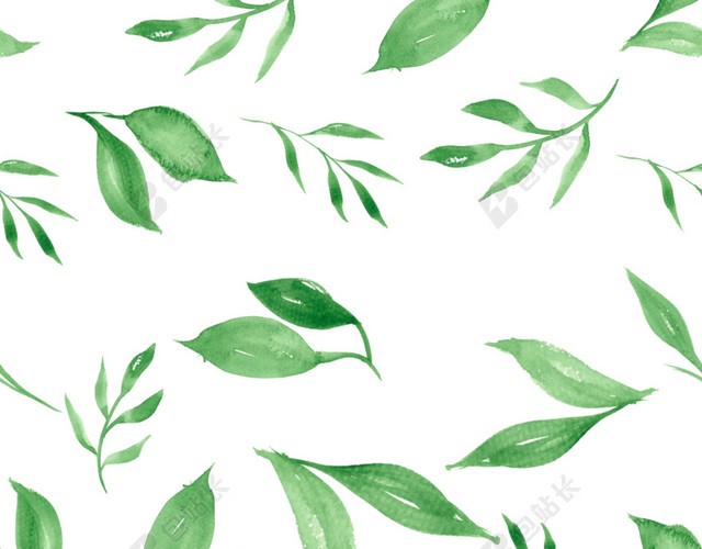 绿色写实植物树枝散乱排列背景矢量素材
