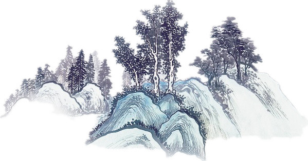 中国风水墨山水素材