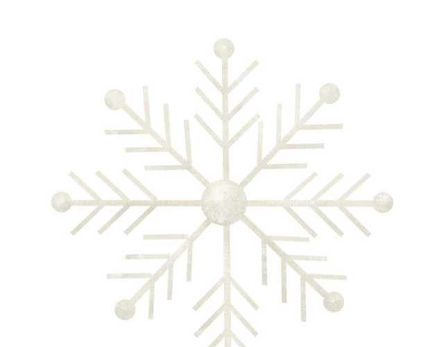 手绘雪花