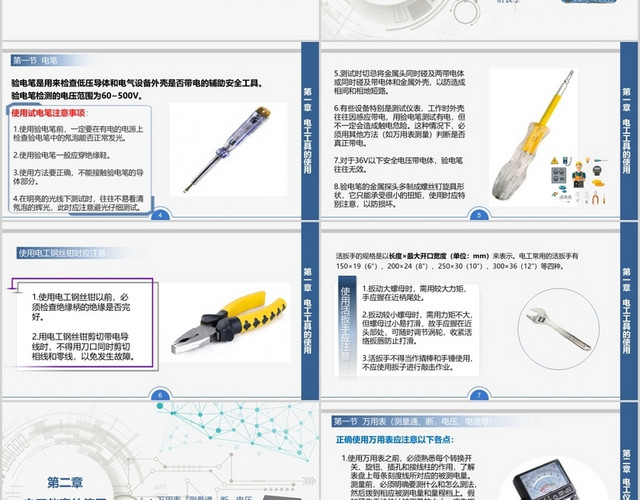 实用维修电工培训培训课件简约清新科技PPT模板