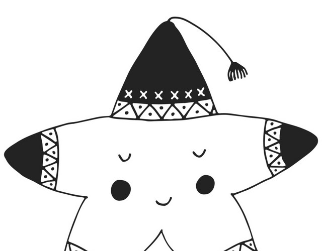 可爱卡通形象小星星素材