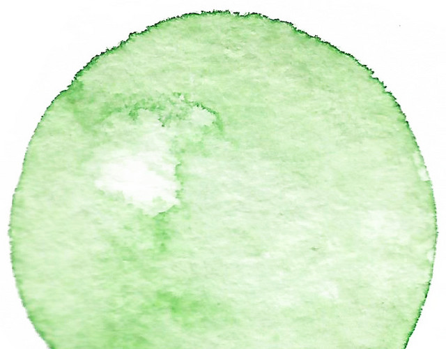 嫩绿色水彩笔刷素材