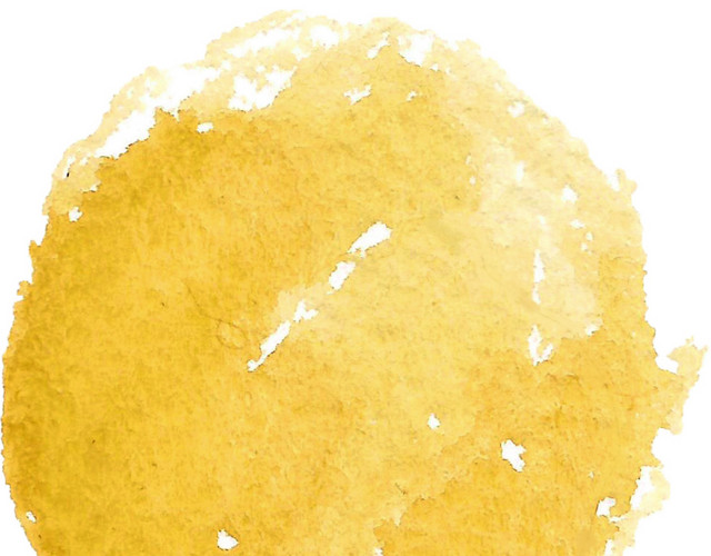 鹅黄色水彩笔刷素材