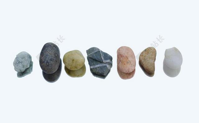 白色石头鹅卵石背景图片