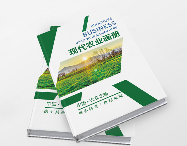 农产品画册绿色时尚现代农业画册农产品相册宣传册画册整套