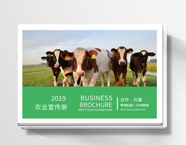 农产品画册绿色田园农业宣传册农产品相册整套农业宣传册画册