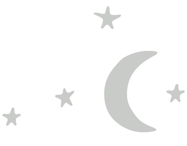 卡通星月素材