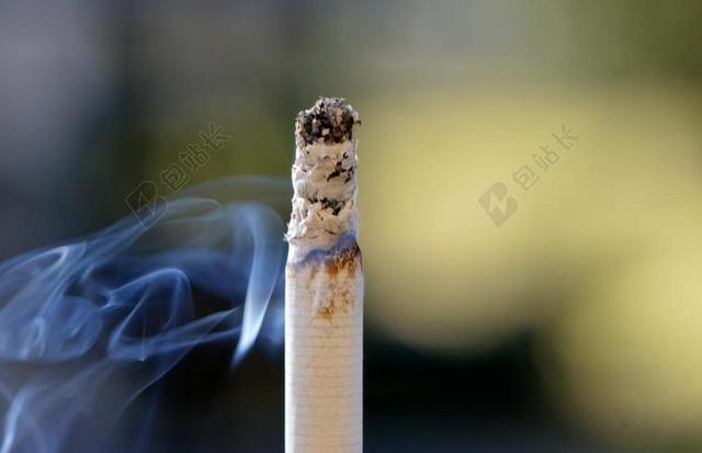 创意燃烧的香烟背景图片