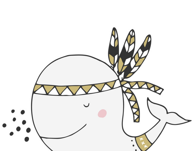 卡通鲸鱼素材