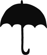 雨伞素描素材