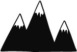 山峰素描素材