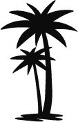 椰子树素描素材
