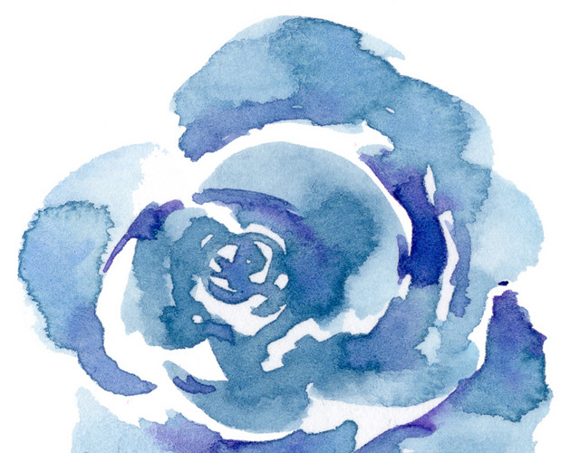 水墨花朵素材