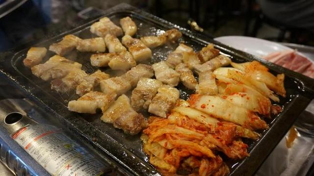 猪肉 泡菜 肉 烧烤 烤 食品