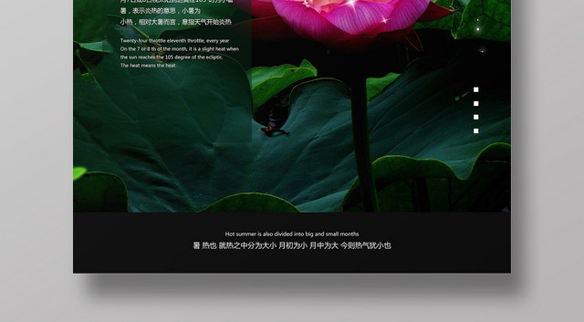 小清新24二十四节日几人小暑海报