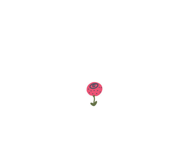 手绘卡通图标花朵素材